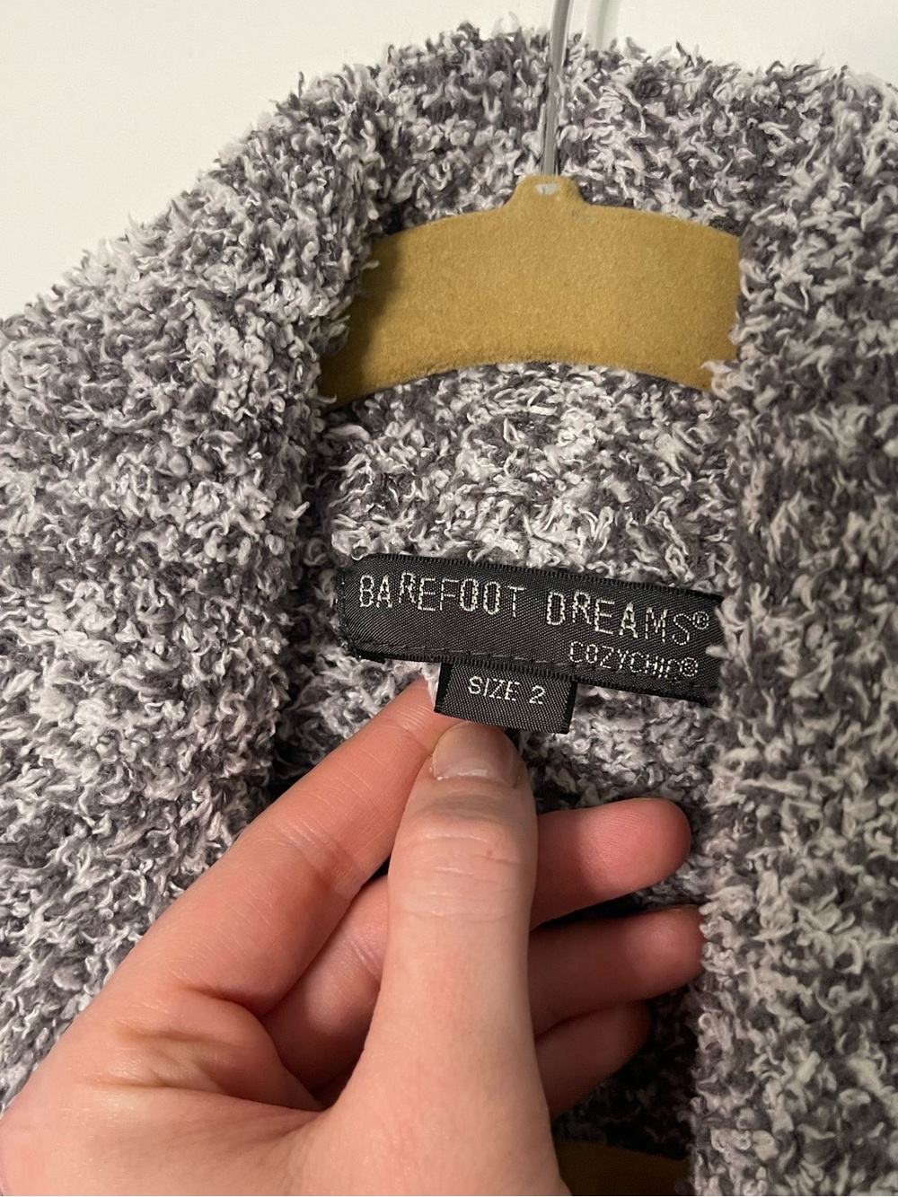 Barefoot Dreams Gray Heathered CozyChic Robe - Picture 2 of 4